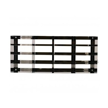 Custom Biogenic Freezer Rack, Upright, for 2" Box, 4x4 Array, 5 1/2x22 1/8x9 1/4 247599